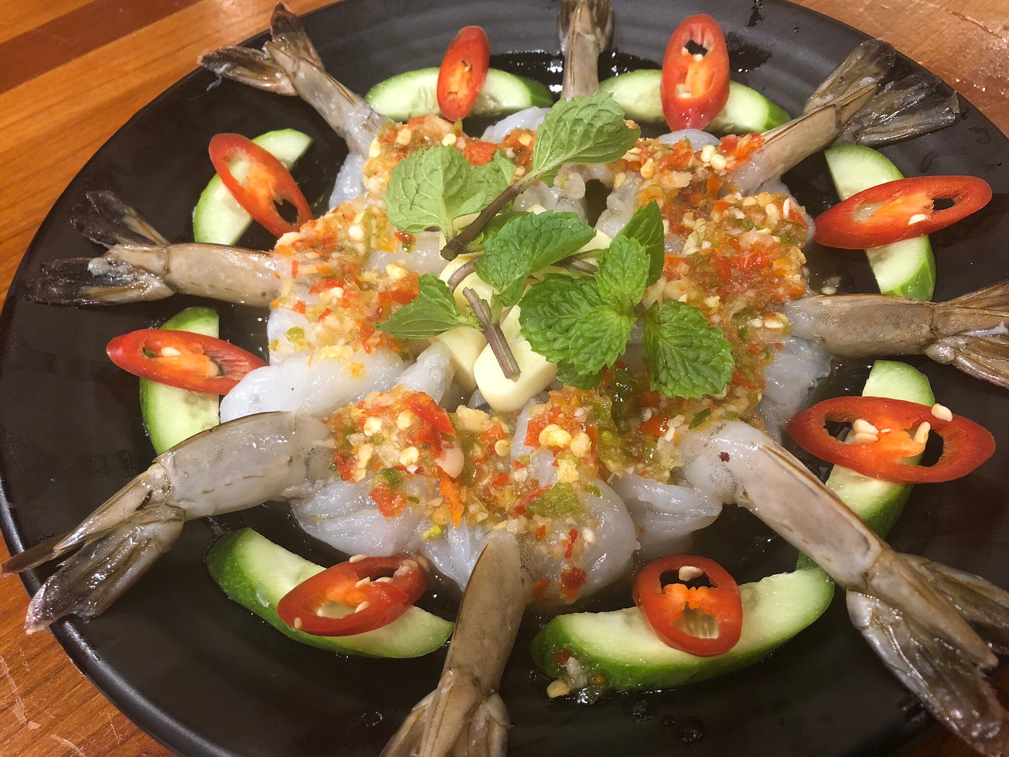 กุ้งแช่น้ำปลา